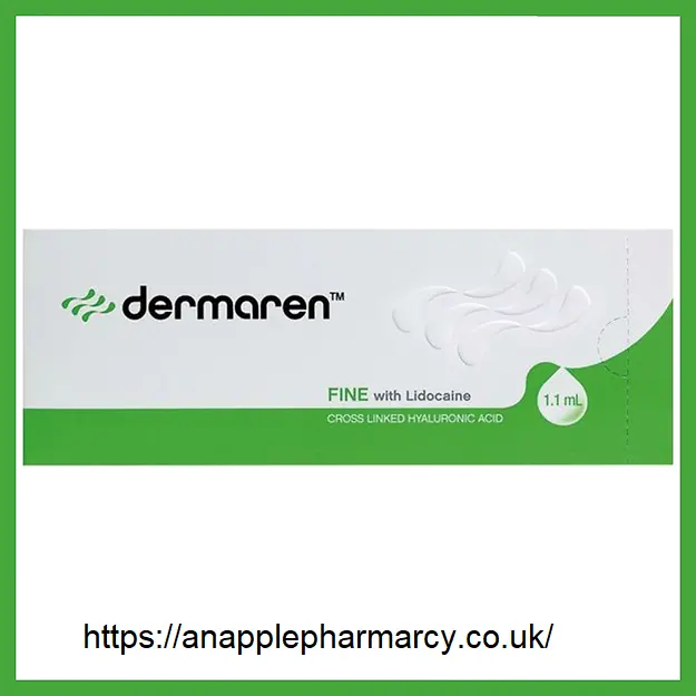 Dermaren Fine Lidocaine 1.1ml Dermaren Fine Lidocaine 1.1ml Syringe - Premium Dermal Filler for Fine Lines and Facial Contouring