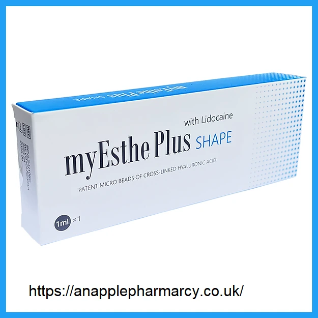 MyEsthe Plus Shape Lidocaine 1ml (1) MyEsthe Plus Shape Lidocaine 1ml - Hyaluronic Acid Dermal Filler for Facial Contouring and Volume Enhancement"